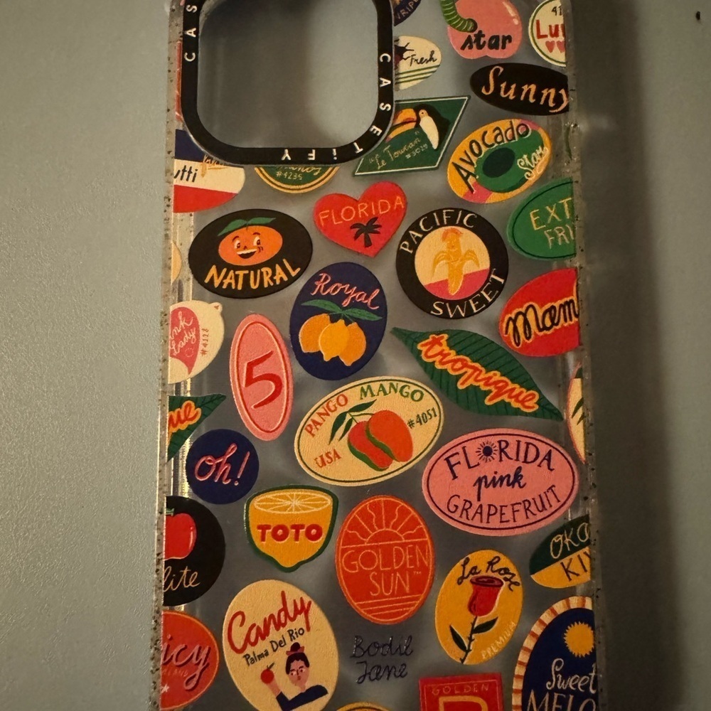 Casetify Retro Sticker & Ocean Sunset iPhone Cases - Multi & Orange - Picture 5 of 9